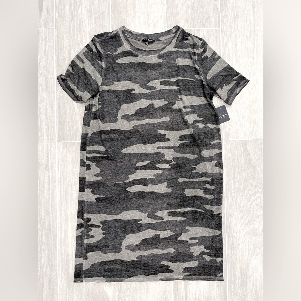 Lucky Brand Tshirt Dress | Black Camo